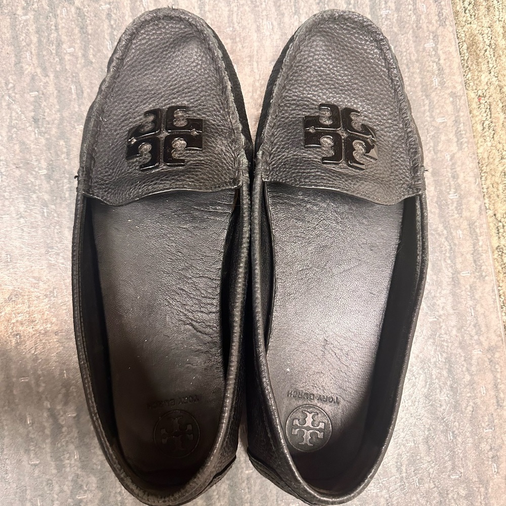 Tory Burch Black Flats